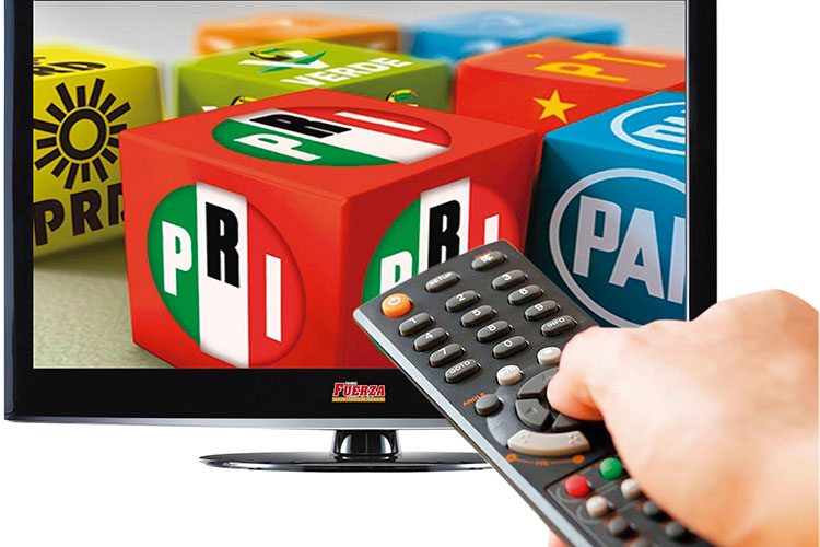 Distribuye INE 48 minutos diarios en radio y tv a partidos políticos