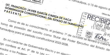 Recibe oficina de CDV carta de Américo que notifica Comisión de Transición