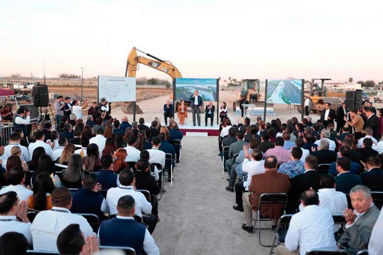 Colocan primera piedra de Recinto Fiscal Estratégico en Nuevo Laredo