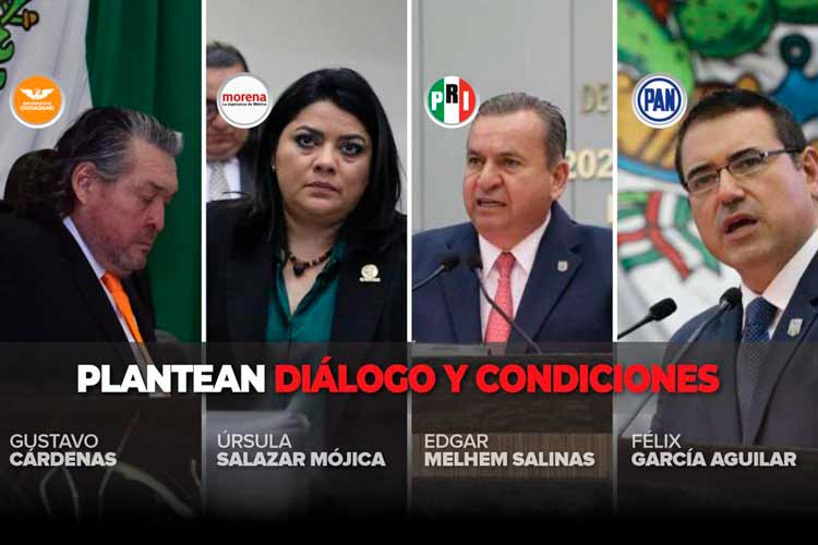 Morena ofrece diálogo; PRI y PAN, desafían