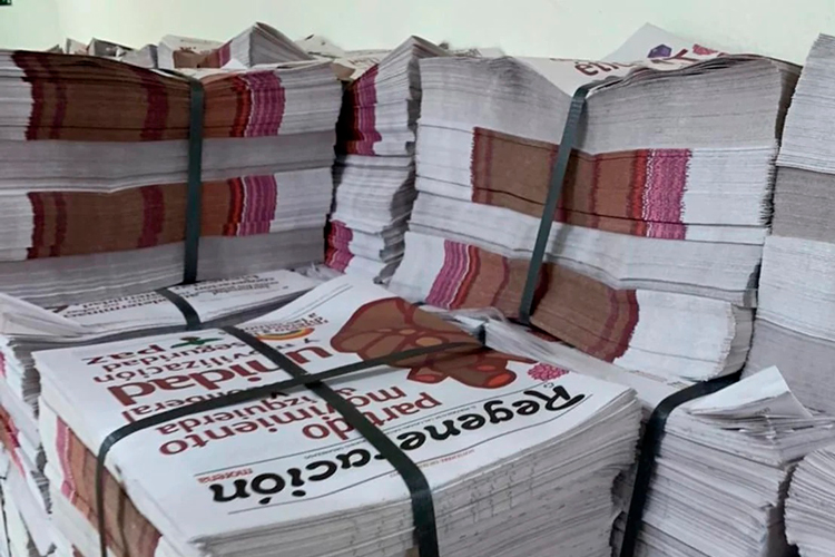 Denuncian resguardo de propaganda en la Cámara de Diputados