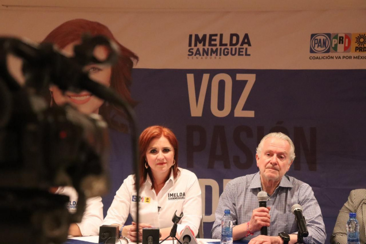Llama Santiago Creel votar por Imelda el 19 de febrero