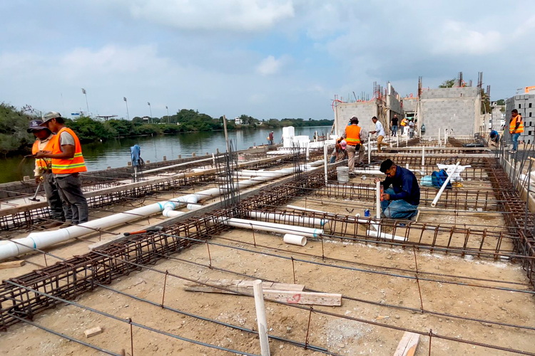 Notorio Avance Registra la Construcción del Mercado La Puntilla