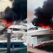Incendio de yates en La Paz deja al menos 2 heridos