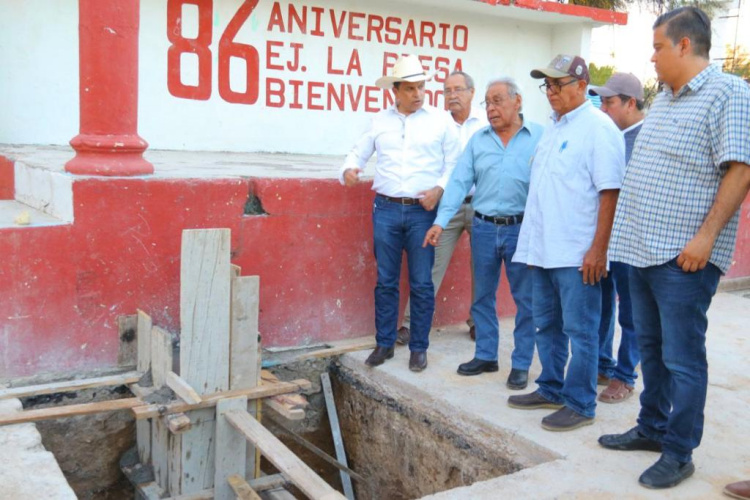 Cumple Municipio con obra anhelada en el ejido La Presa
