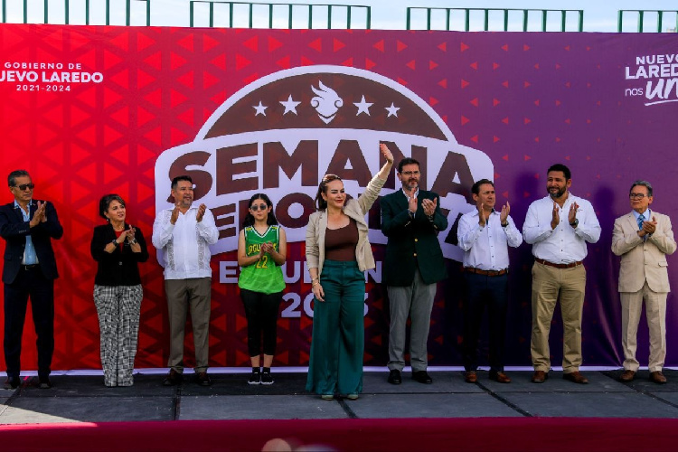 Inaugura Carmen Lilia semana deportiva estudiantil