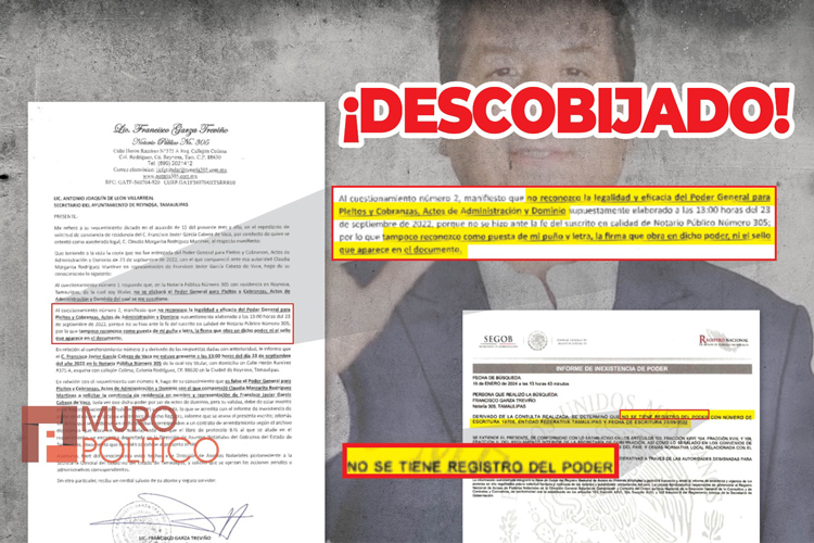 Falsifica CDV poder notarial; Notario Público lo denuncia