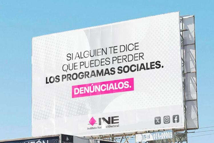 Taddei pide a Gálvez retirar campaña con logos del INE