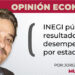 INEGI pública resultados desempeño por estados