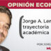 Jorge A. Lera Mejía, trayectoria académica
