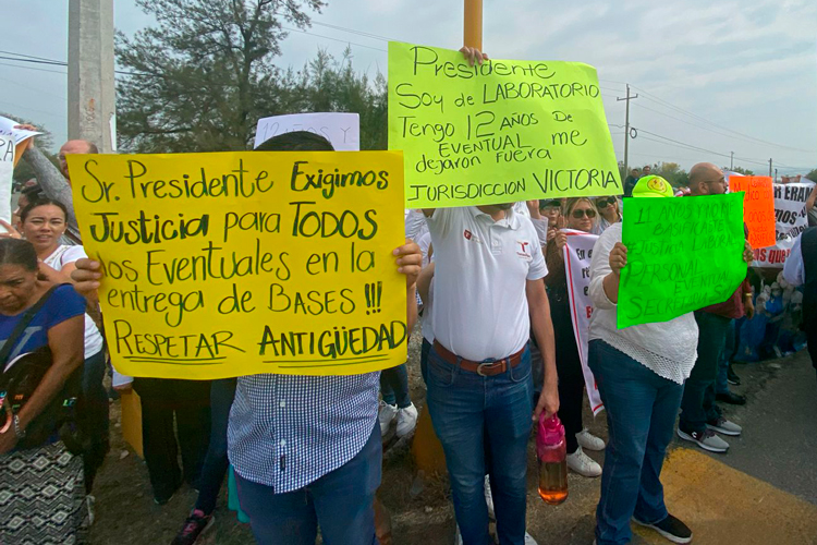 Exigen base sindical en salud a trabajadores con antigüedad