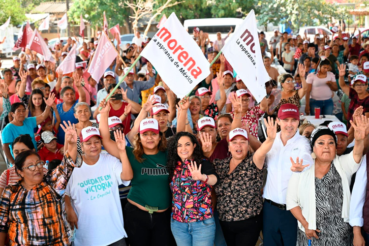 Ejidos de Victoria refrendan apoyo a Morena: Olga Sosa