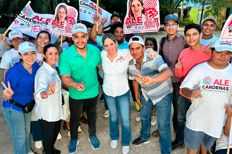 Vecinos de San Luisito dan su respaldo a Ale Cárdenas