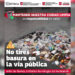 Ante llegada de lluvia, exhorta Alcalde Carlos Peña Ortiz a no tirar basura en la vía publica