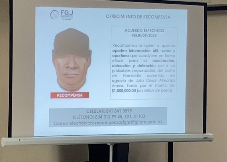 Ofrece FGJ 1 mdp por asesino de Julio Almanza