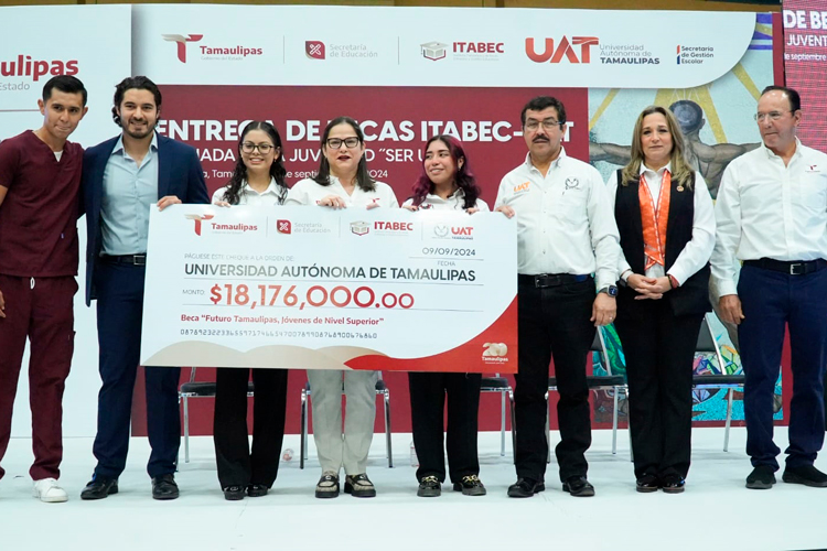 Más de 9 mil estudiantes de la UAT reciben la Beca “Futuro Tamaulipas”