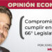 Compromisos por cumplir en la 66° Legislatura