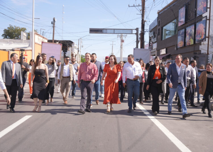 Entrega Carmen Lilia obra de rehabilitación de colector pluvial en sector centro