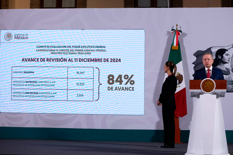 Selección de aspirantes judicial registra avance del 84%