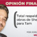 Total respaldo en obras de Sheinbaum para Tam