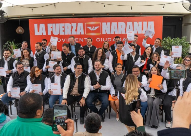 Presenta MC a integrantes de la Fuerza Naranja en Tamaulipas