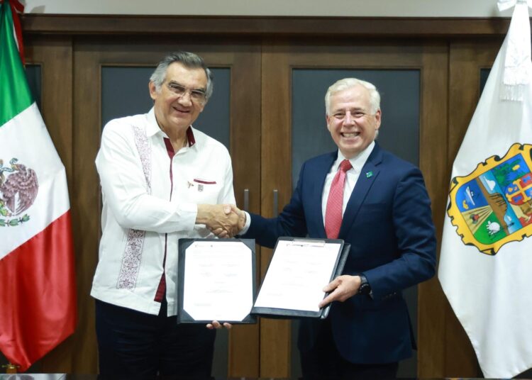 Firma Tamaulipas convenio con el NADBank para impulsar proyectos prioritarios