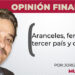 Aranceles, fentanilo, tercer país y comercio