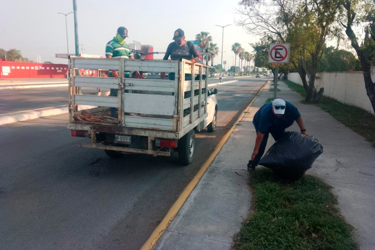Intenso programa de limpieza en calles y avenidas