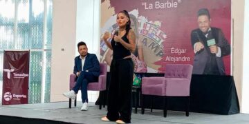 Imparte Mariana ‘Barbie’ Juárez plática a atletas tamaulipecos