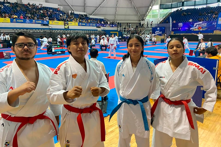 Estudiantes de la UAT destacan en Nacional de Karate