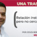 Relación institucional pero no cercana