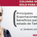 Principales Exportaciones y beneficios para el estado de Tamaulipas