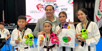 Gana Tamaulipas quinto lugar del Festival Nacional de Taekwondo 2025 celebrado en Tampico