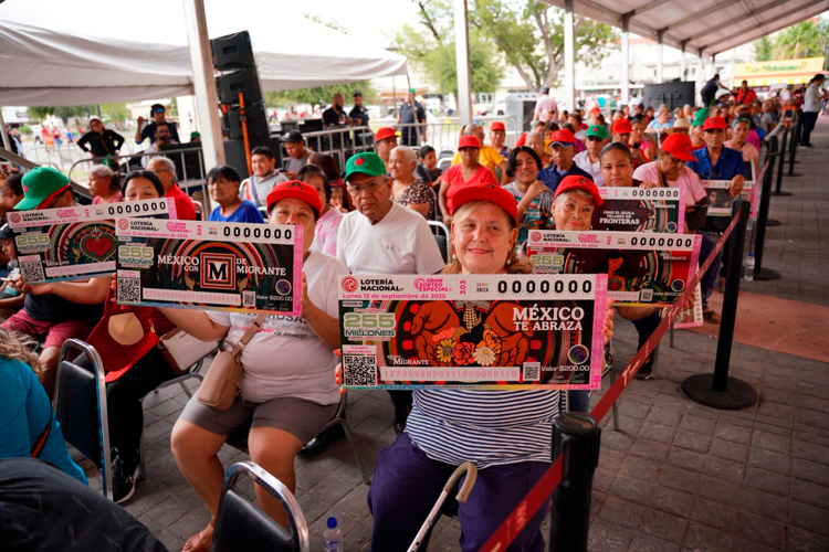 Presentan en Tamaulipas Gran Sorteo Especial “México con M de Migrante”