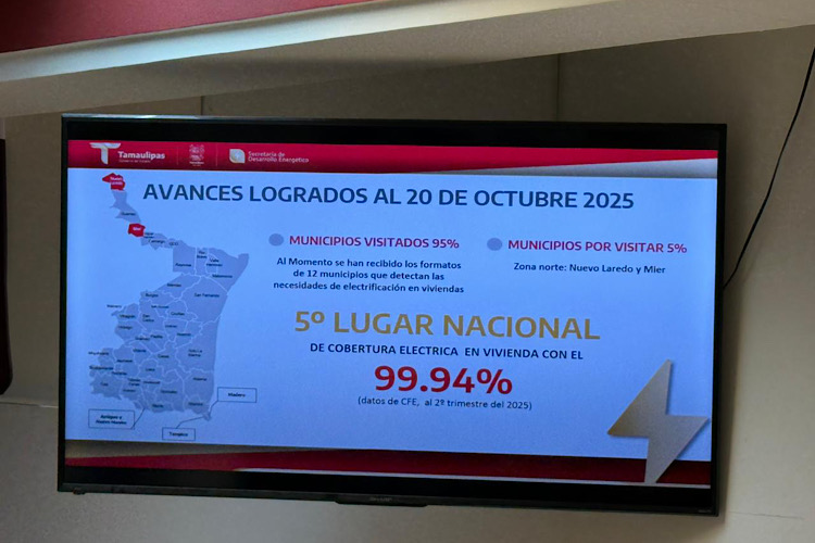 Tamaulipas alcanzará electrificación total en 2027