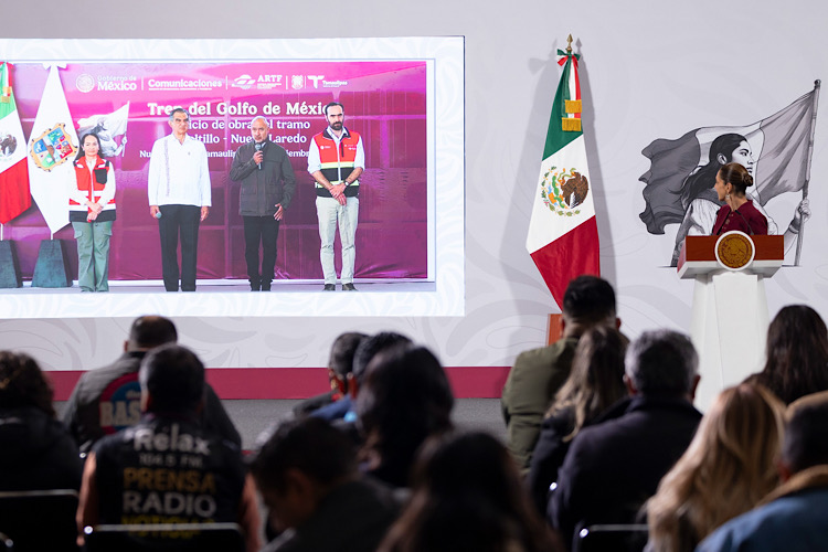 Sheinbaum y Américo activan obra clave rumbo a Nuevo Laredo