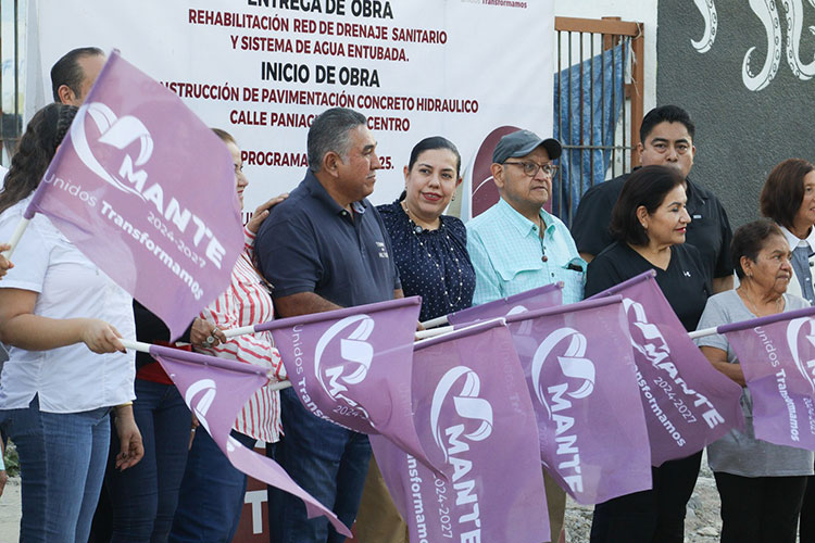 Entrega Patty Chío primera etapa de obra en la calle Paniagua
