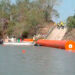 Muro flotante viola tratados y pone frontera en tensión