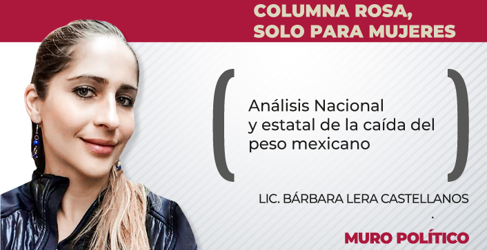 Análisis Nacional y estatal de la caída del peso mexicano