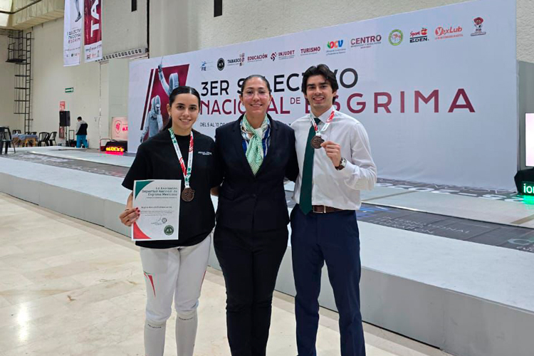 Destacan estudiantes de la UAT en Nacional de Esgrima