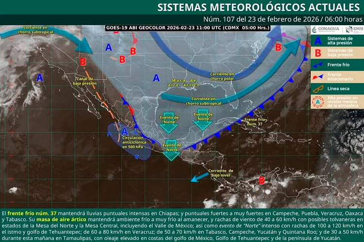 Heladas intensas azotan varios estados