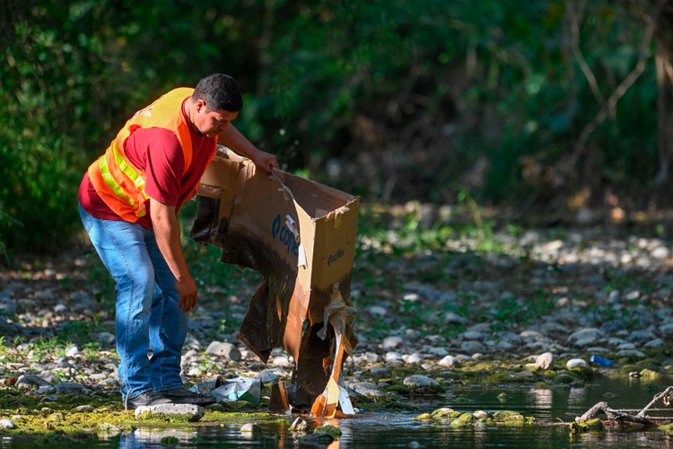 En el río San Marcos conmemoran el Día Mundial del Agua