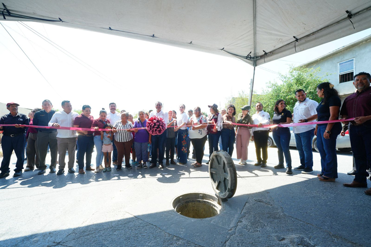 Entrega Carmen Lilia obras de infraestructura hidráulica y sanitaria