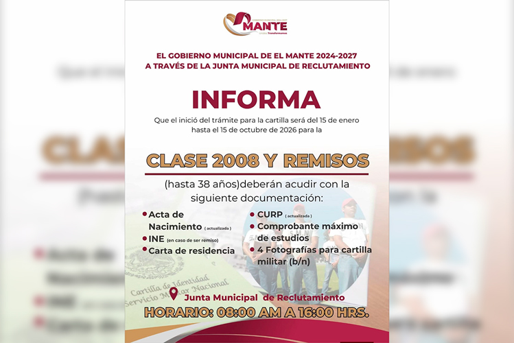 Invita Patty Chío a tramitar la Cartilla del Servicio Militar Nacional