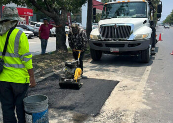Lluvias disparan 30% más baches en Victoria