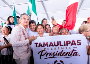“Cuenta con el pueblo de Tamaulipas”, expresa Américo Villarreal a Claudia Sheinbaum