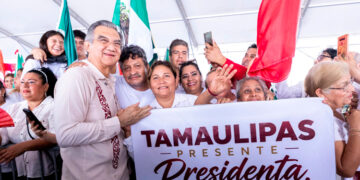 “Cuenta con el pueblo de Tamaulipas”, expresa Américo Villarreal a Claudia Sheinbaum