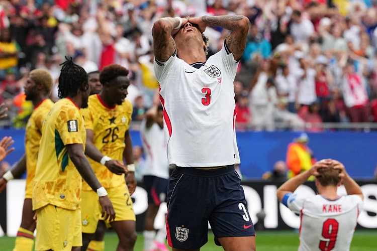 Ghana frena a Inglaterra con sólido muro defensivo y rescata empate 0-0