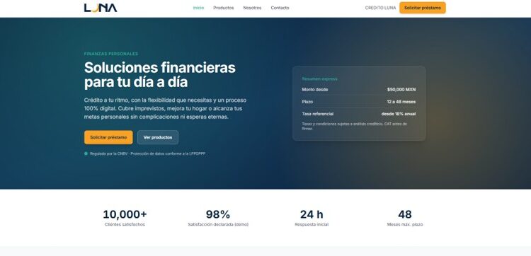 Tecnología con calidez humana: CREDITO LUNA, S.A. DE C.V. SOFOM E.N.R. reinventa la experiencia del crédito al consumo en México