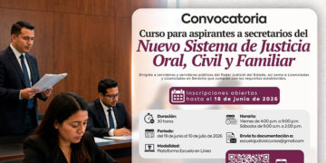 Poder Judicial abre 30 nuevas plazas para secretarios de acuerdo
